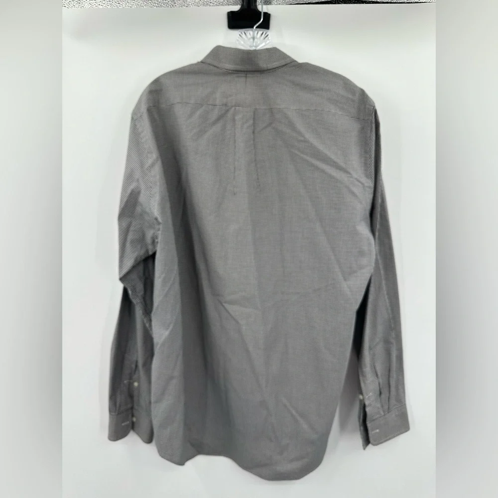 Polo Ralph Lauren Men's Cotton Poplin Navy Gingham Check Button Down Size Large‎
